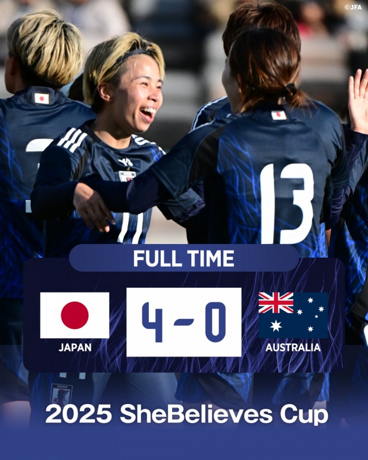  熱身賽日本女足4-0澳大利亞女足，田中美南2射1傳&長(zhǎng)谷川唯任隊(duì)長(zhǎng)