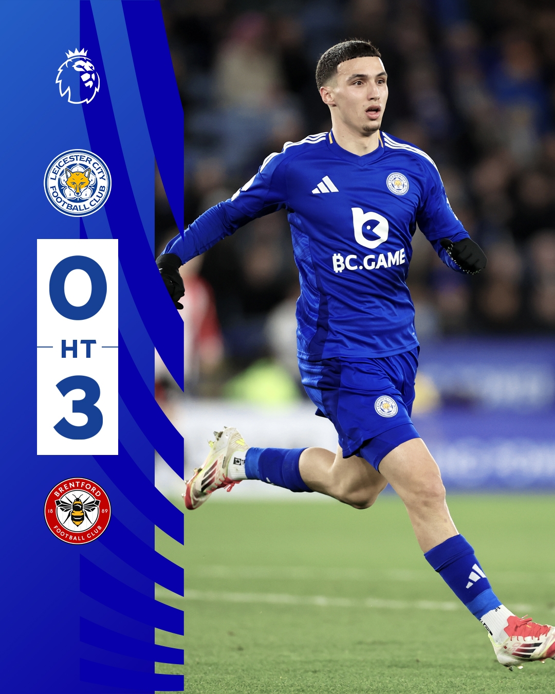  半場(chǎng)0-3！萊斯特若不進(jìn)球輸球，將主場(chǎng)6連敗0進(jìn)球創(chuàng)歷史最糟戰(zhàn)績(jī)