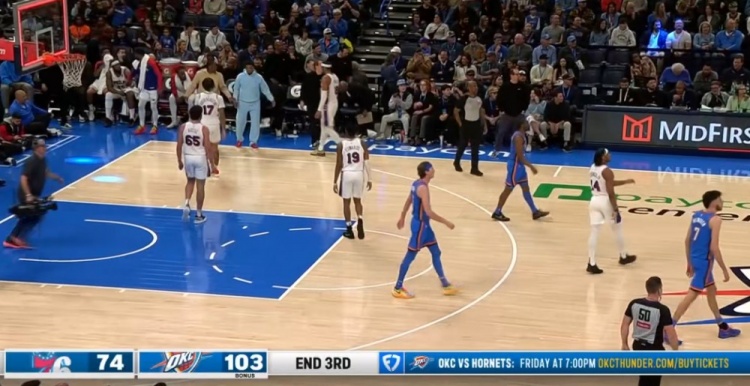 多名主力輪休！雷霆三節(jié)破百 103-74領先76人29分