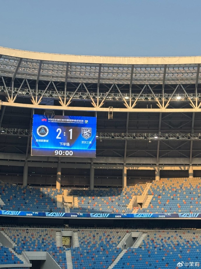  熱身賽：深圳新鵬城在常規(guī)時(shí)間2-1勝武漢三鎮(zhèn)，在加時(shí)賽2-2戰(zhàn)平