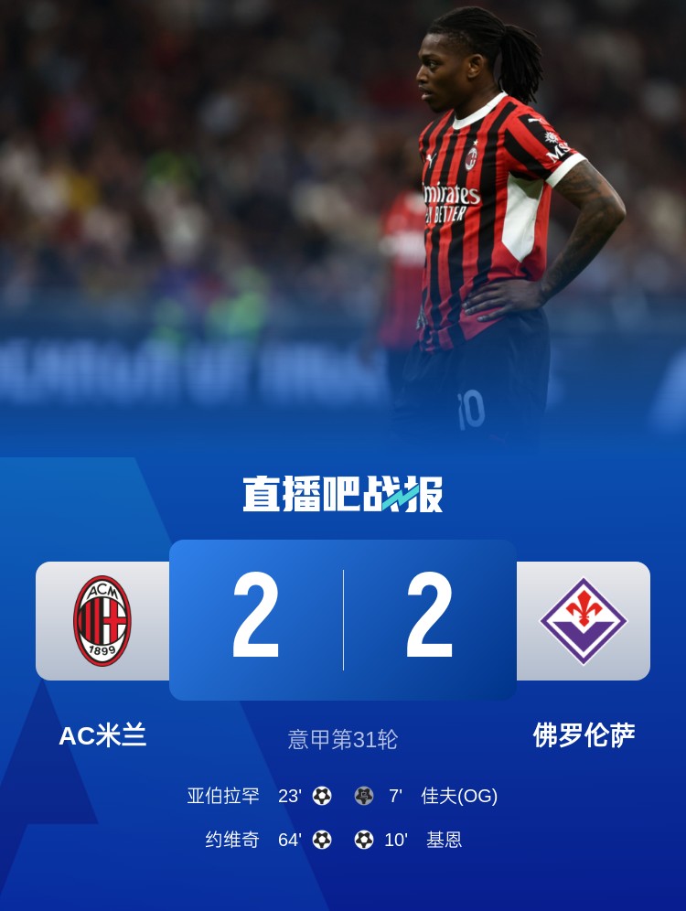  孔塞桑上任后米蘭有13場比賽先丟球落后，最終戰(zhàn)績?yōu)?勝1平6負(fù)